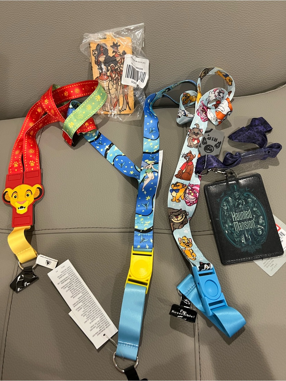 Disney Lanyard Set - Blue & Red Character Lanyards